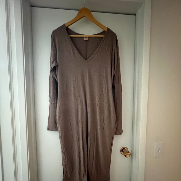 Smash + Tess Friday Romper in Heathered Chocolate, size L - Picture 1 of 4